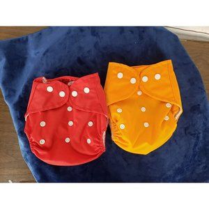 Qianquhui Baby Cloth Diapers Adjustable Size Washable Reusable for Girls and Boy